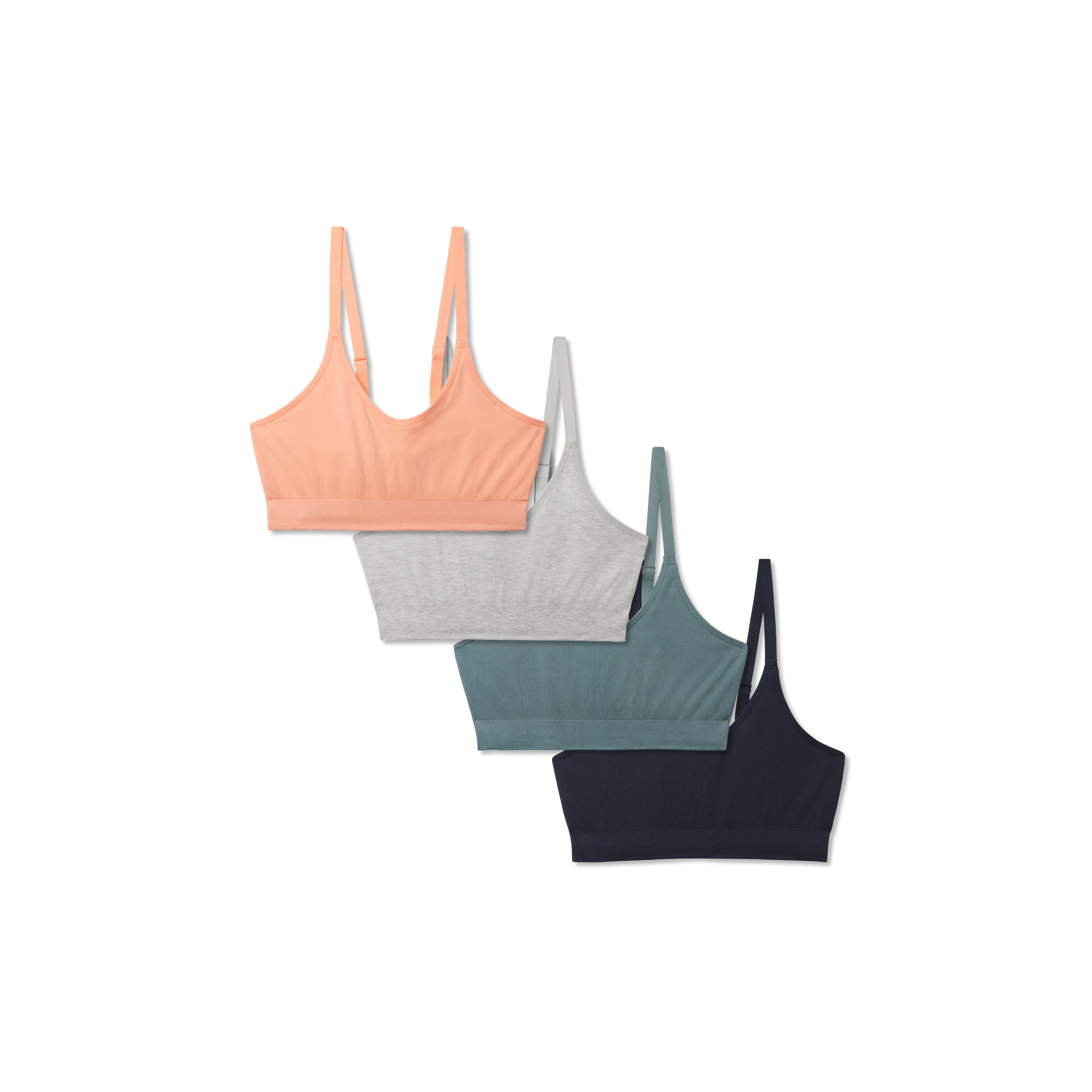 Women's Seamless Scoop Bralette 4-Pack