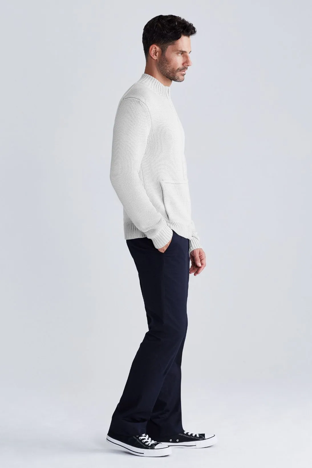 ZIP FRONT MOCK NECK JACKET