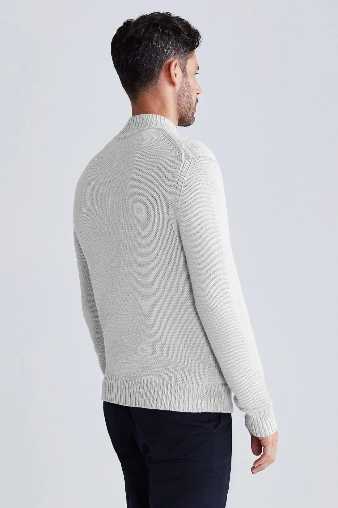 ZIP FRONT MOCK NECK JACKET